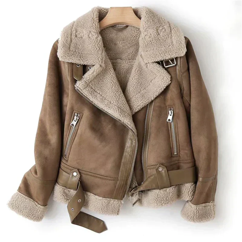 Veste en cuir pour femme