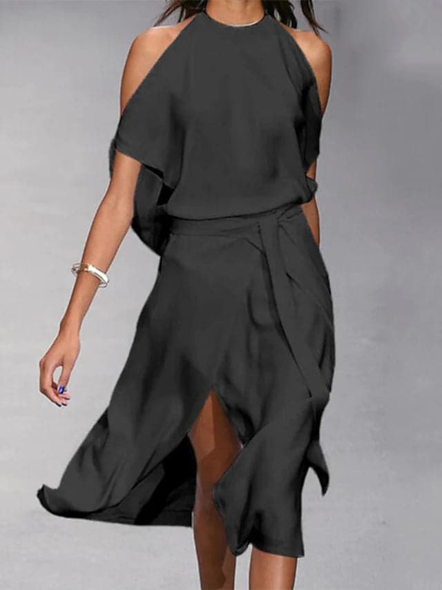 Laura - Magnifique robe aux épaules ouvertes