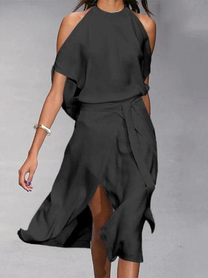 Laura - Magnifique robe aux épaules ouvertes