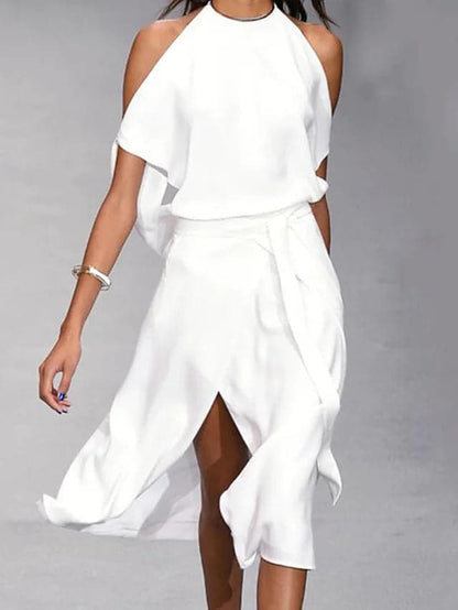 Laura - Magnifique robe aux épaules ouvertes