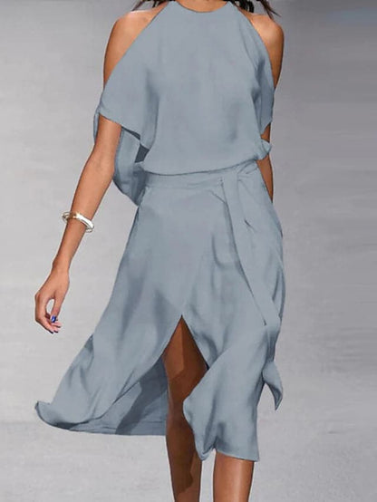Laura - Magnifique robe aux épaules ouvertes